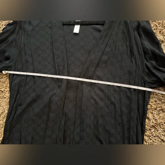 SavagexFenty Woven Voile Monogram Sleep Long Robe - Picture 7 of 11